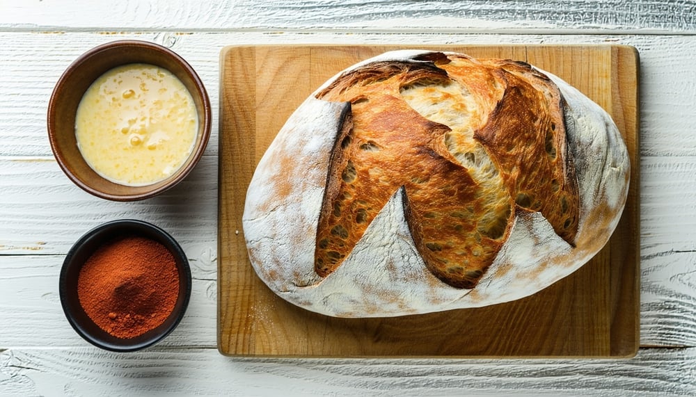 Gourmet meal kit and sourdough bread